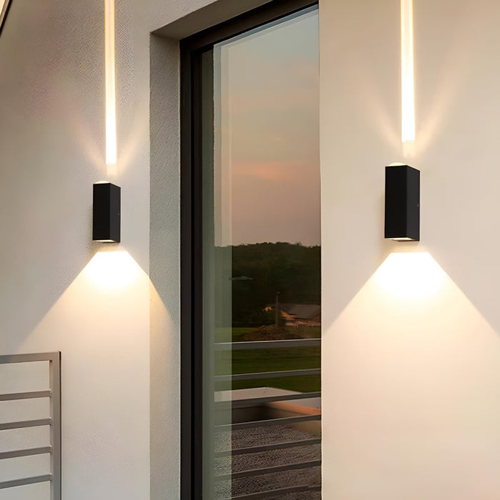 Up and Down LED Wall Light - Outdoor Waterproof - Aluminum Sconce for Corridor, Staircase, Wall