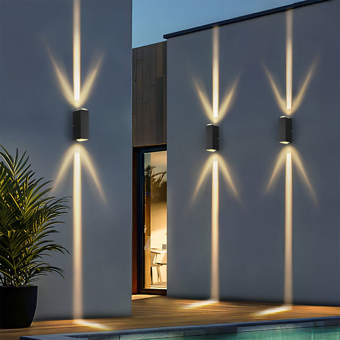 Up and Down LED Wall Light - Outdoor Waterproof - Aluminum Sconce for Corridor, Staircase, Wall