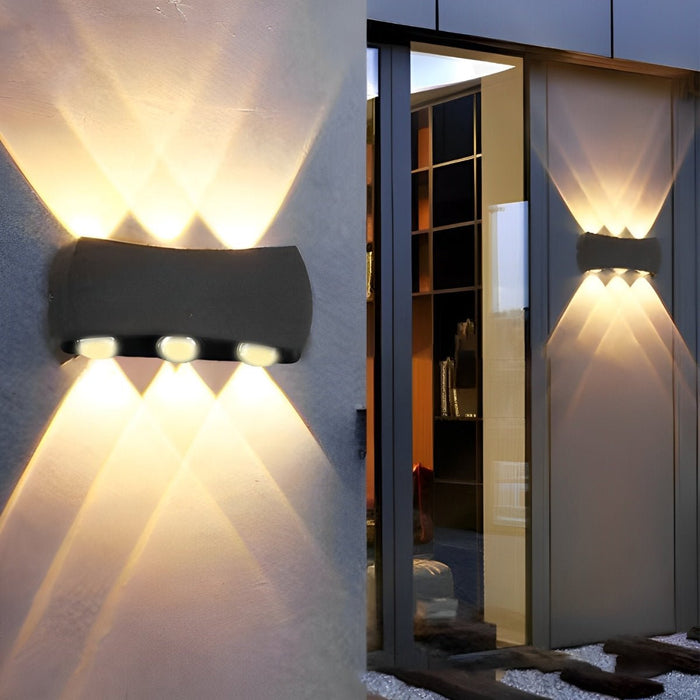 Up and Down LED Wall Washer Light - Outdoor and Indoor Aluminum Wall Sconce for Corridors and Stairs