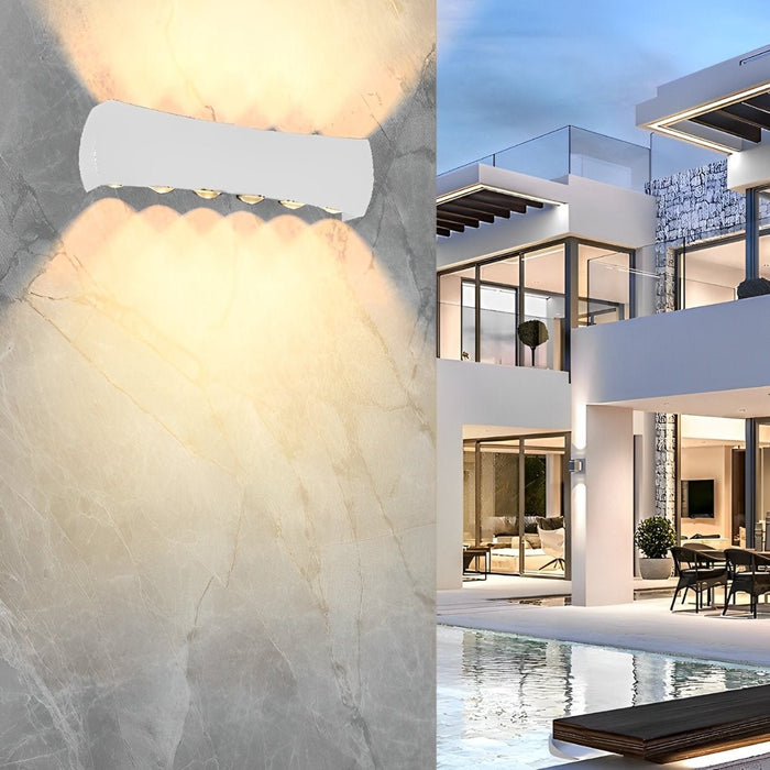 Up and Down LED Wall Washer Light - Outdoor and Indoor Aluminum Wall Sconce for Corridors and Stairs