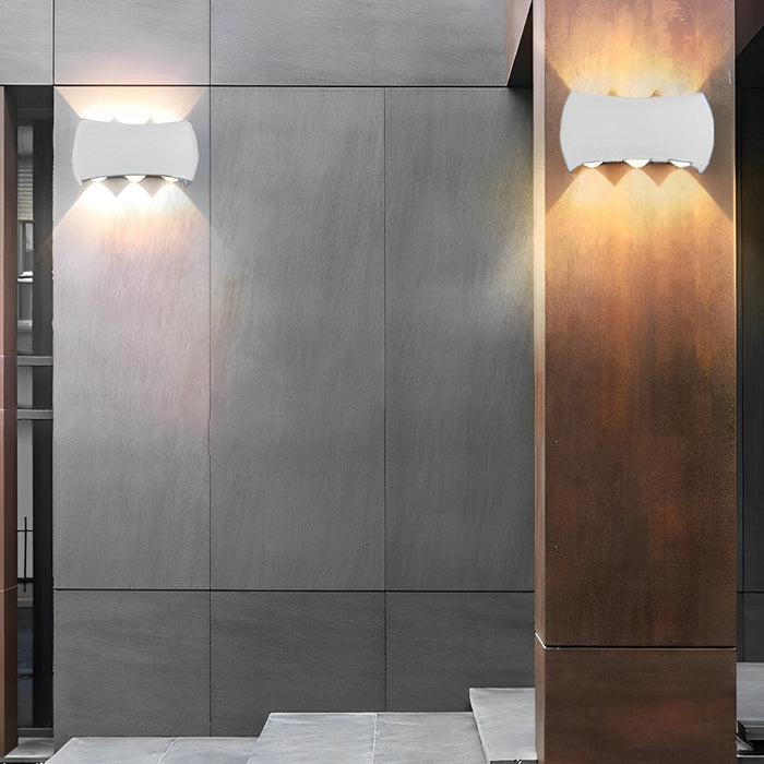 Up and Down LED Wall Washer Light - Outdoor and Indoor Aluminum Wall Sconce for Corridors and Stairs
