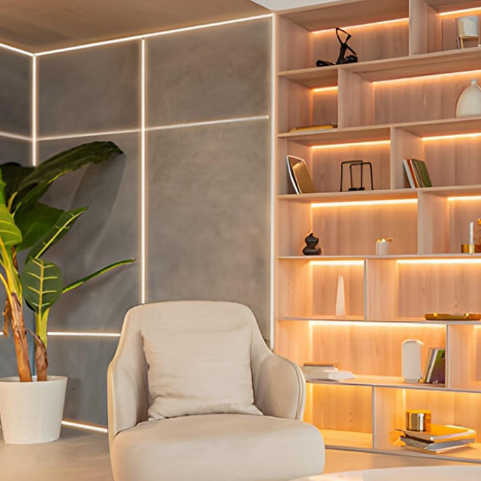 Recessed LED Flexible Linear Light - USB Powered, Waterproof, Touch Sensitive, Dimmable, Under Cabinet / Mirror Lighting