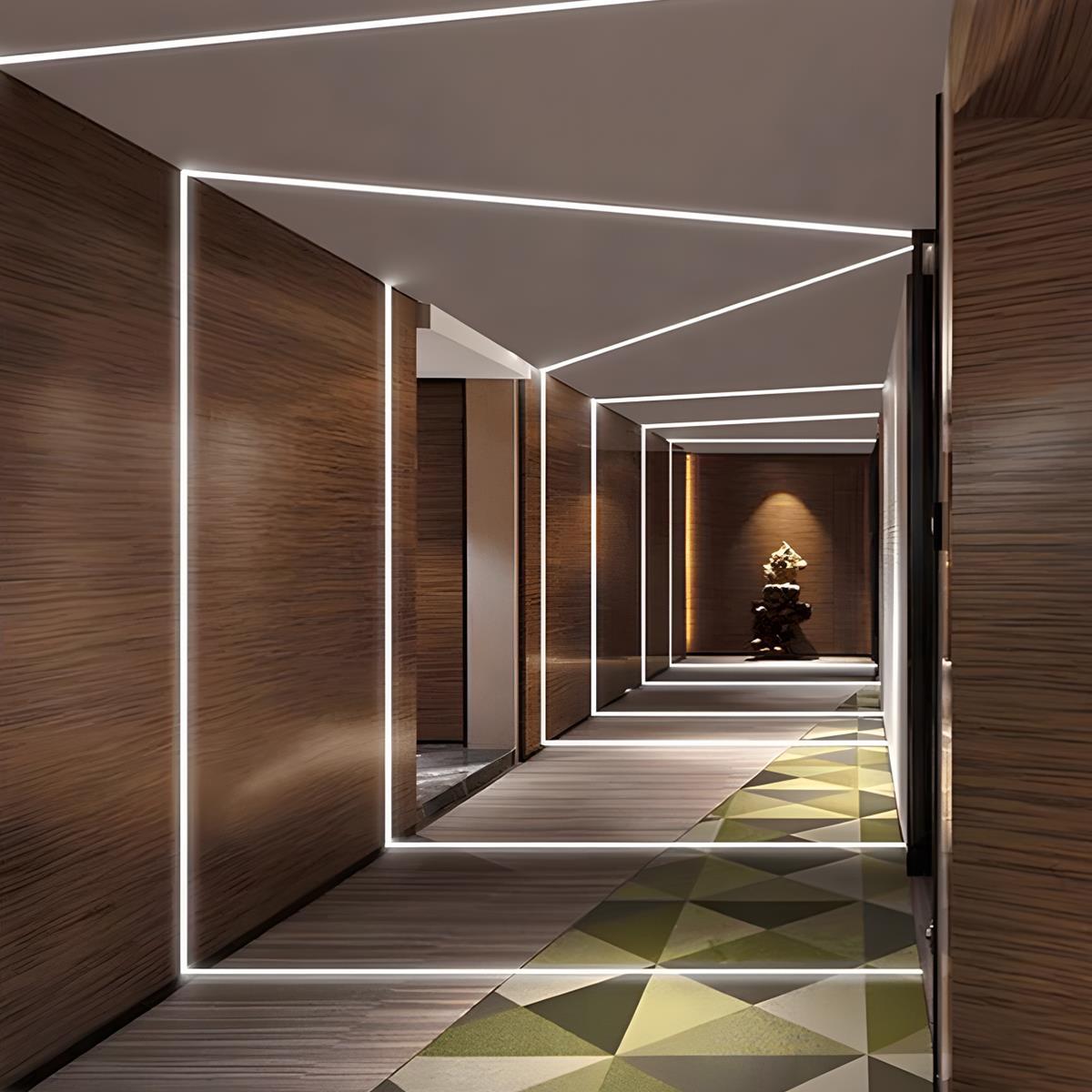 Recessed LED Flexible Linear Light - USB Powered, Waterproof, Touch Sensitive, Dimmable, Under Cabinet / Mirror Lighting