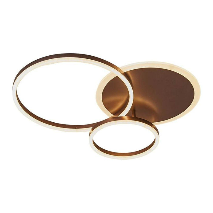 3-Layers LED Modern Circle Flush Mount Light - 3-Color Dimmable. 26x20