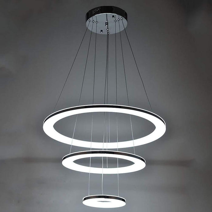 24'' LED Adjustable Modern Chandeliers Pendant Light Hanging Ceiling Lights