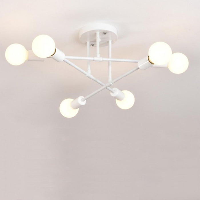 Geometrical Linear Modern Sputnik Flush Mount Light LED Ceiling Light