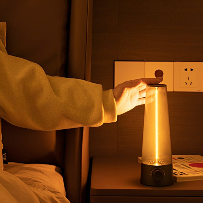 Vintage Cone Dimmable LED Table Lamp Ambient Light - USB Rechargeable - Portable Accent Lighting
