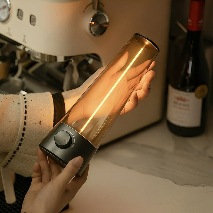 Vintage Cone Dimmable LED Table Lamp Ambient Light - USB Rechargeable - Portable Accent Lighting