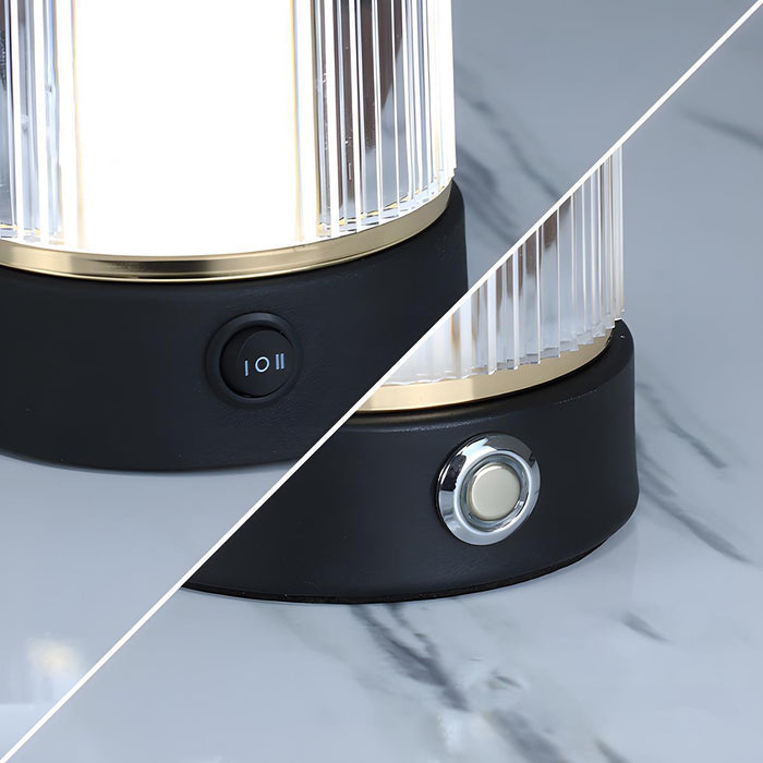 Vintage Dimmable Atmosphere Table Lamp Rechargeable - Portable Night Light, Touch Control, Bell Shape Design