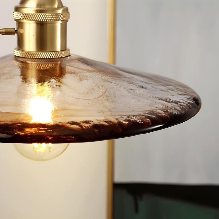 Vintage Golden Walnut Wood Indoor Pendant Light - Adjustable Height - Warm Ambiance Lighting
