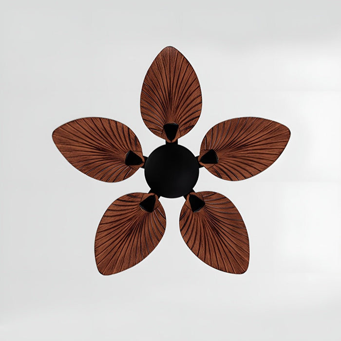 Ceiling Fan - Vintage Imitation Palm Leaf Design - 6-Speed Reverse Frequency Motor