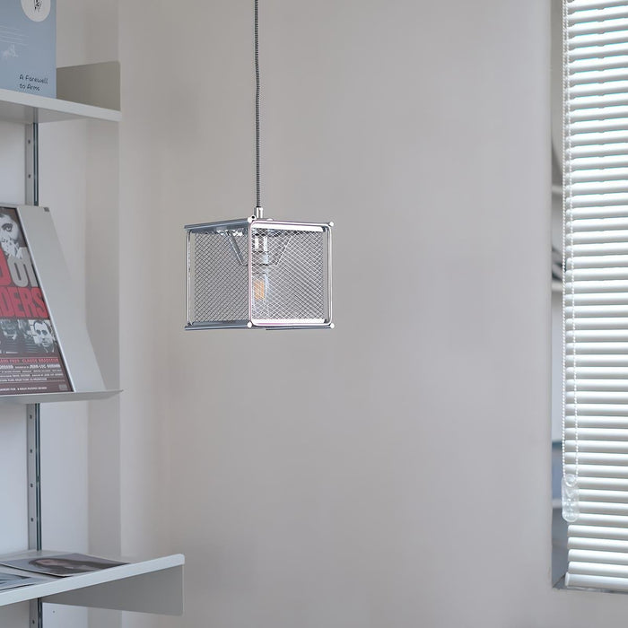 Industrial Bauhaus Pendant Light, Indoor LED Ceiling Fixture, Dining Room/Kitchen Accent