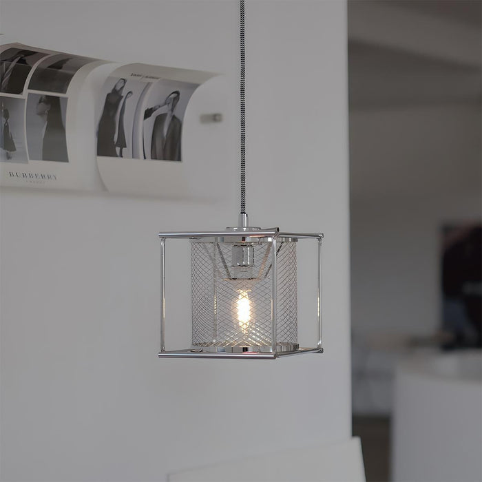 Industrial Bauhaus Pendant Light, Indoor LED Ceiling Fixture, Dining Room/Kitchen Accent