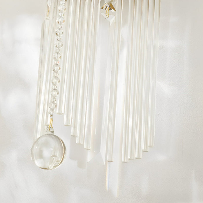 Vintage French Crystal Brass Wall Sconce, Luxury Accent Lighting, Dining Room/Bar/Living Room