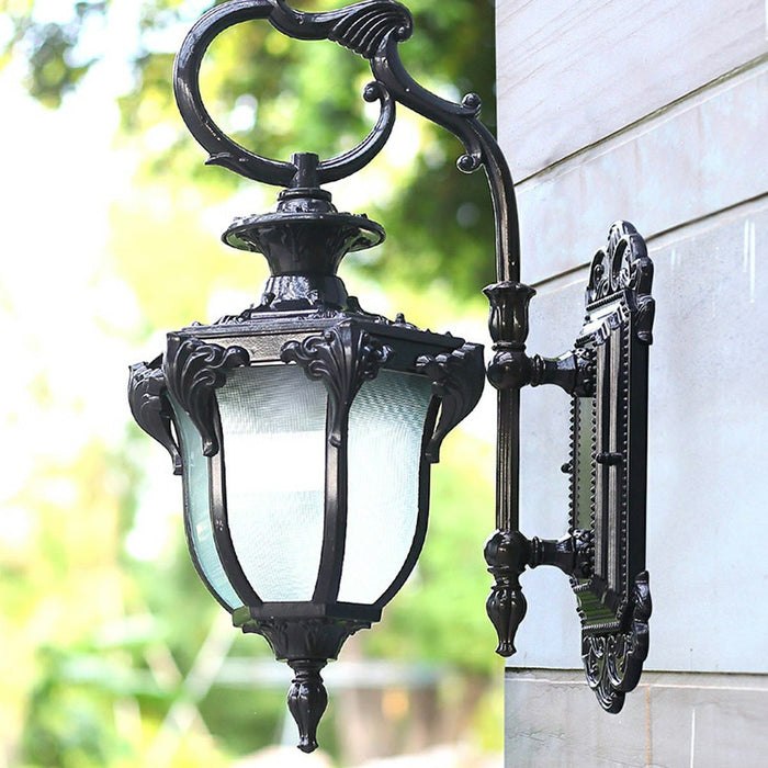 Vintage Outdoor LED Wall Sconce, Waterproof IP56, Die-Cast Aluminum, Porch/Patio/Entryway