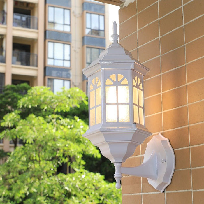 Vintage Rustic Outdoor LED Wall Sconce, IP56 Waterproof, Die-cast Aluminum, Porch/Patio/Yard Light