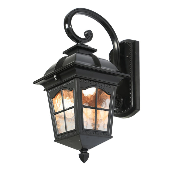 Vintage Rustic Outdoor Wall Sconce, Waterproof LED Lantern, Die-cast Aluminum, Porch/Patio/Entryway Lighting