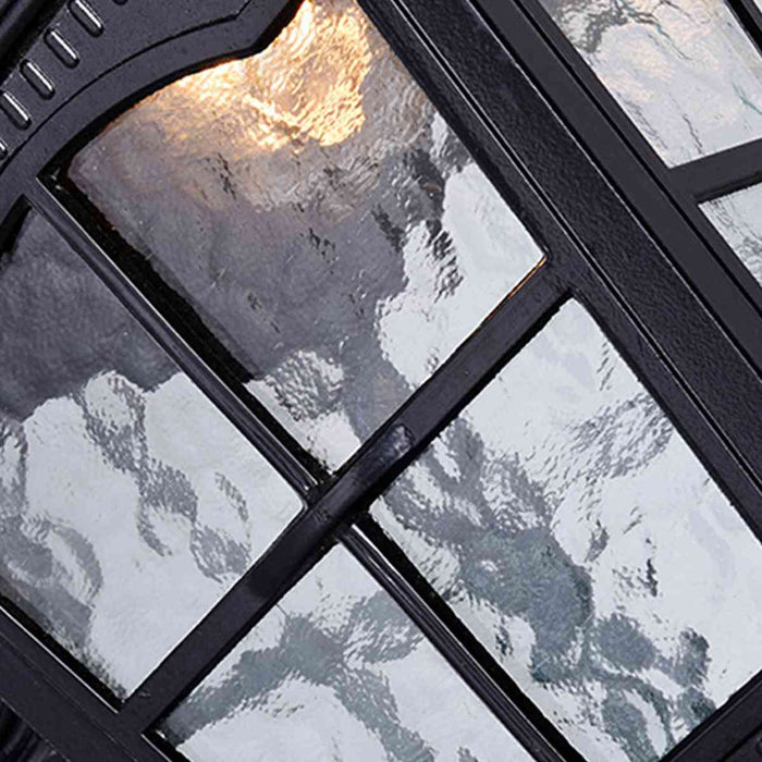 Vintage Rustic Outdoor Wall Sconce, Waterproof LED Lantern, Die-cast Aluminum, Porch/Patio/Entryway Lighting