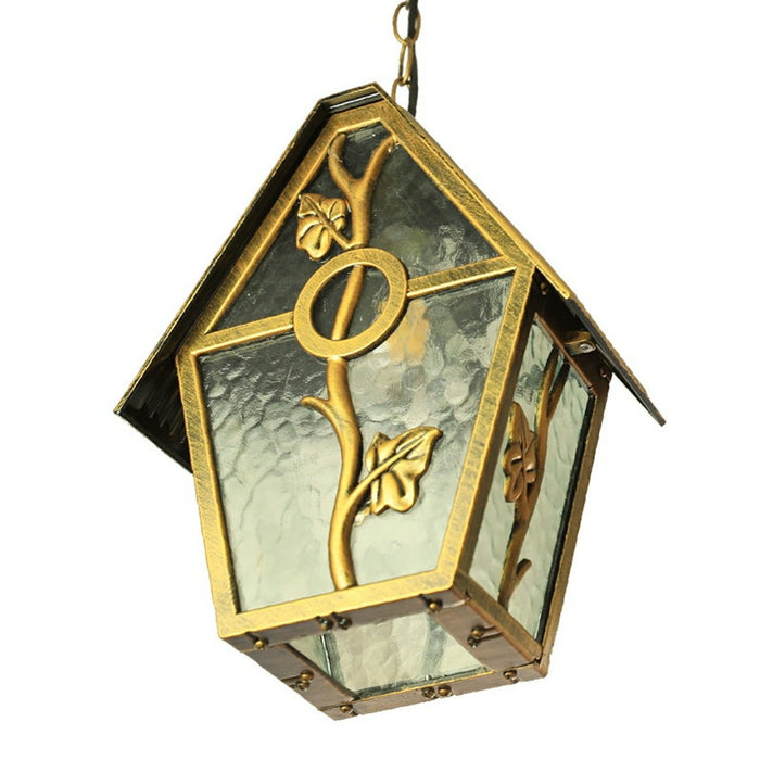Rustic Outdoor LED Pendant Light, Waterproof IP56, Die-cast Aluminum, for Patio/Porch/Garden