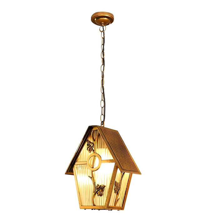 Rustic Outdoor LED Pendant Light, Waterproof IP56, Die-cast Aluminum, for Patio/Porch/Garden