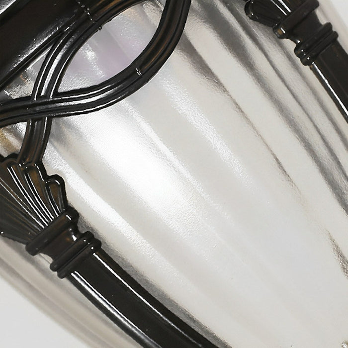 Vintage Rustic Outdoor LED Lantern Pendant Light - Farmhouse Style, Porch/Patio Hanging Fixture