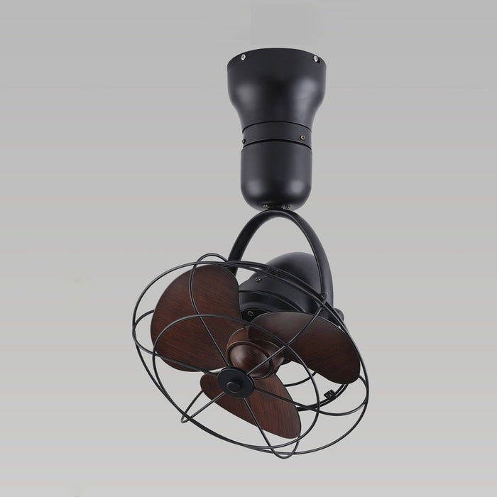Ceiling Fan - Vintage Swing Rotation, 6-Speed DC Motor, Modern Retro Style