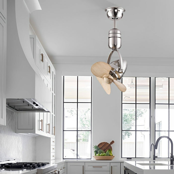 Ceiling Fan Wall Fan - Vintage Swing Rotation, 6-Speed DC Motor, Industrial Metal