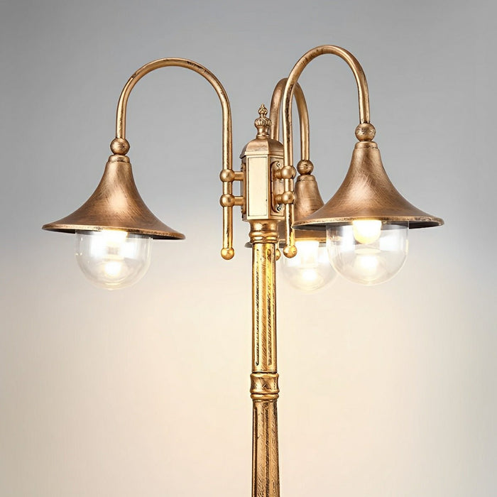 Vintage Waterproof Flared LED Outdoor Pathway Pole Light - Street Light, High Mast Lighting / Lamp Post, Garden Driveway