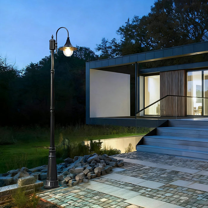 Vintage Waterproof Flared LED Outdoor Pathway Pole Light - Street Light, High Mast Lighting / Lamp Post, Garden Driveway