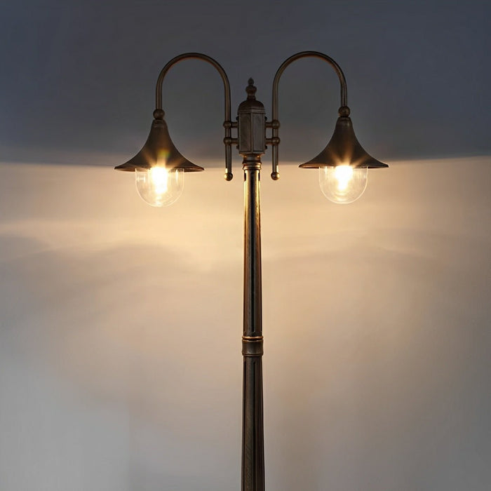 Vintage Waterproof Flared LED Outdoor Pathway Pole Light - Street Light, High Mast Lighting / Lamp Post, Garden Driveway