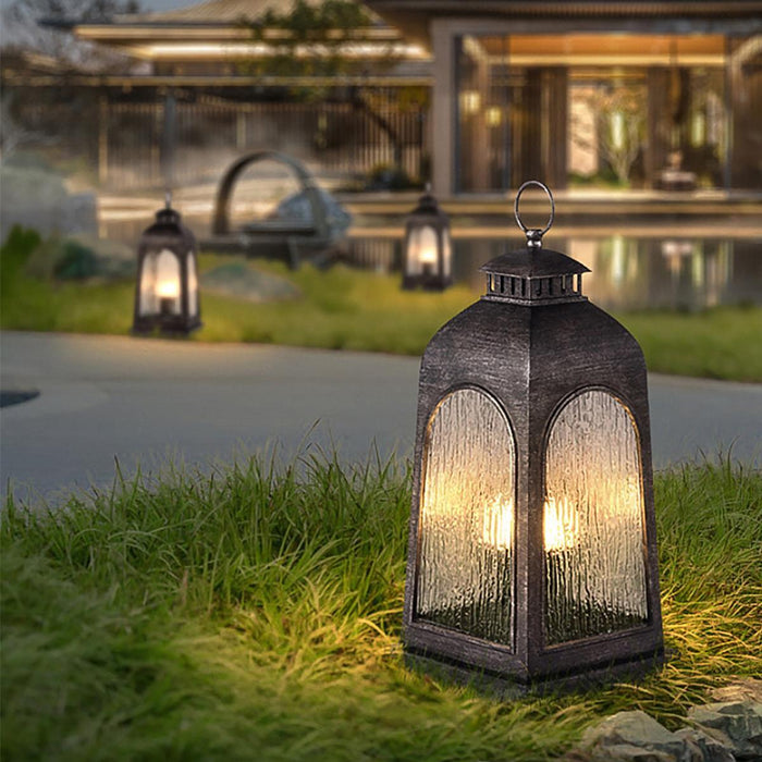 Vintage Waterproof Lantern - Outdoor LED Landscape Lighting, Garden Patio