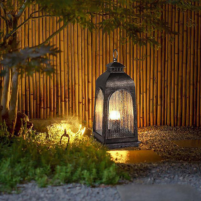 Vintage Waterproof Lantern - Outdoor LED Landscape Lighting, Garden Patio