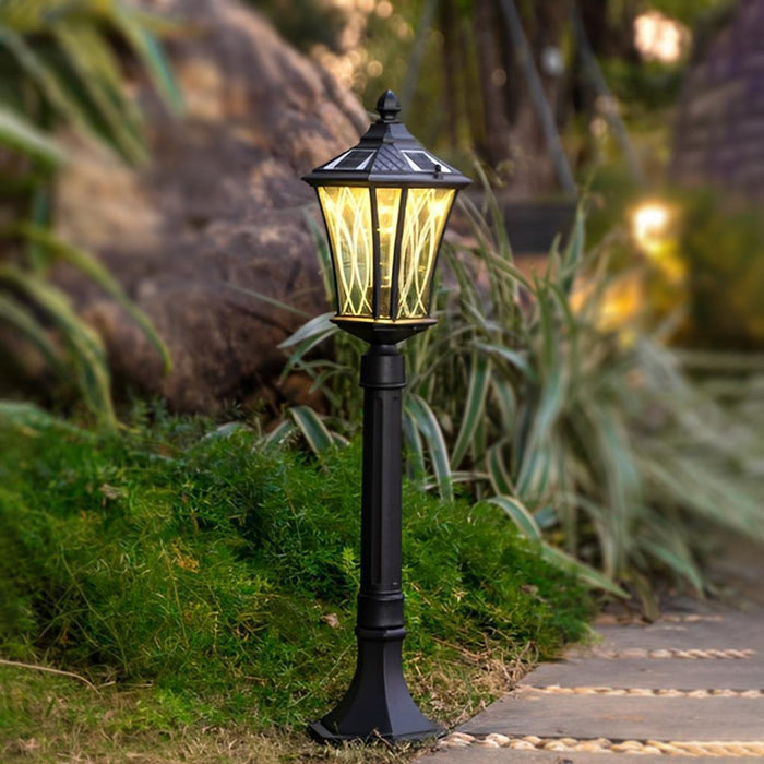 Vintage Waterproof Solar Tower Outdoor LED Landscape Lighting - Pathway, Driveway, Patio