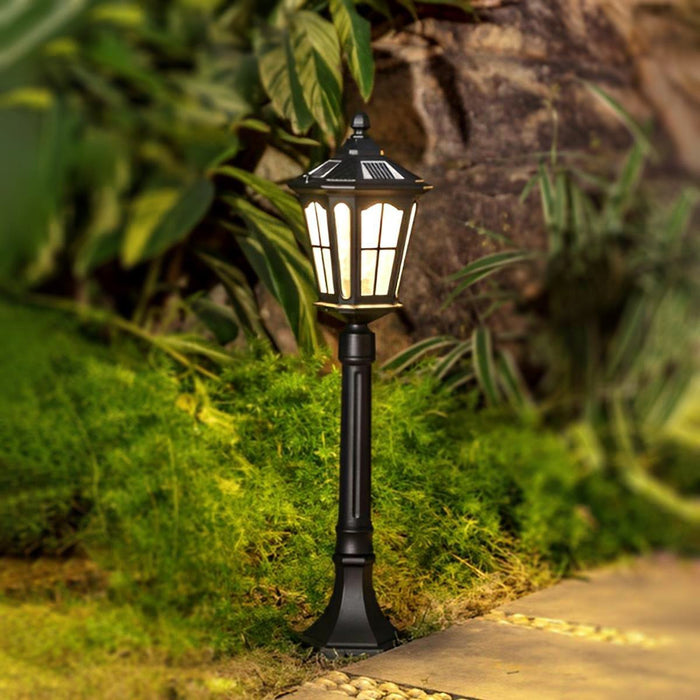 Vintage Waterproof Solar Tower Outdoor LED Landscape Lighting - Pathway, Driveway, Patio