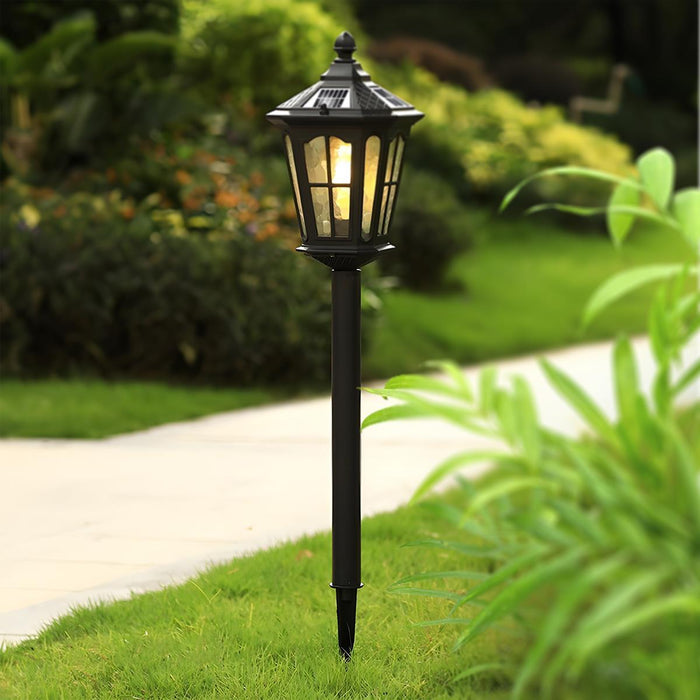 Vintage Waterproof Solar Tower Outdoor LED Landscape Lighting - Pathway, Driveway, Patio