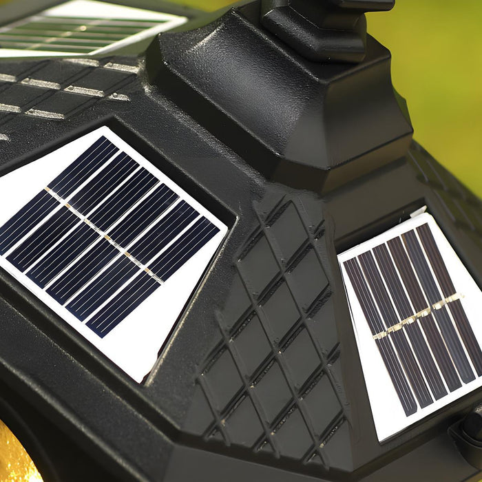 Vintage Waterproof Solar Tower Outdoor LED Landscape Lighting - Pathway, Driveway, Patio