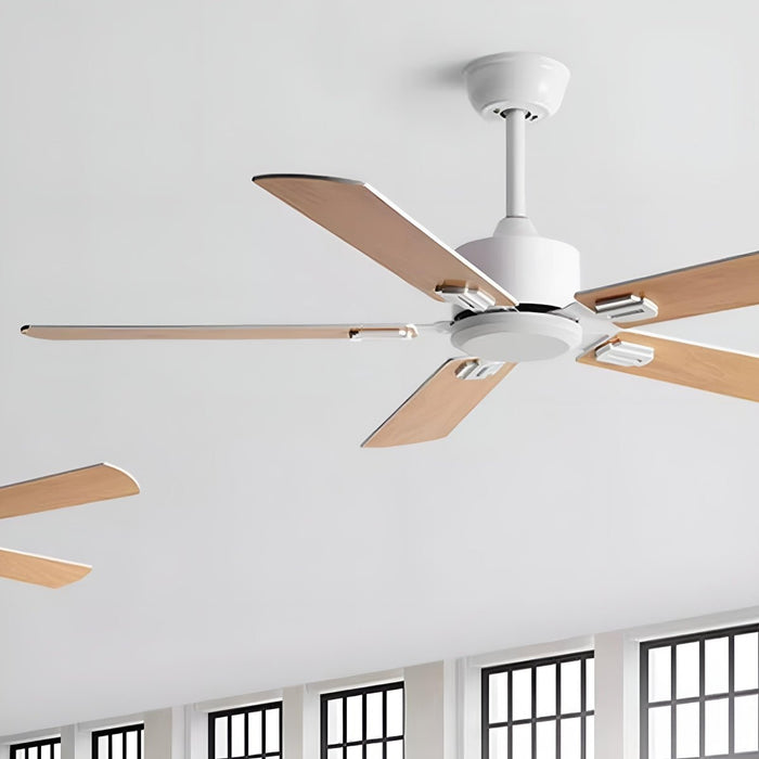 Ceiling Fan - Vintage DC Motor, 6-Speed Reverse Frequency, 5-Blade Design
