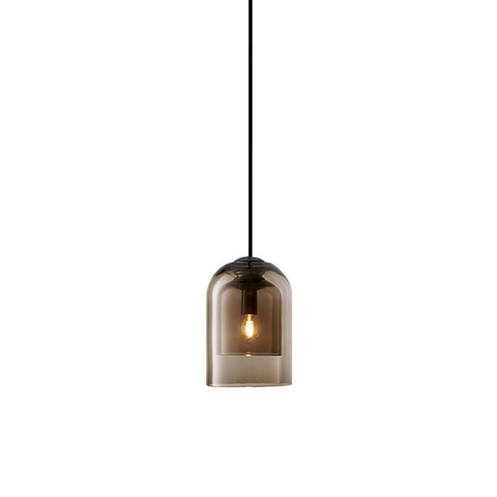 Electroplated Glass Lantern LED Modern Island Lights Pendant Light Hanging Lamp