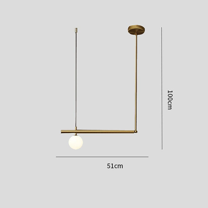 Linear Globe Dining Room Chandeliers Copper Glass Island Kitchen