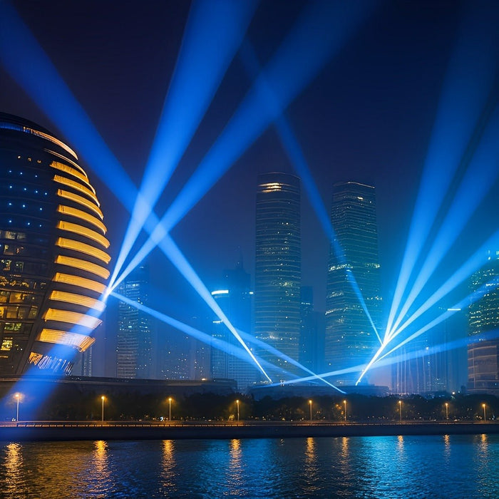 Outdoor LED Beam Spot Light, 540° Rotation, IP65 Waterproof, Dynamic ...