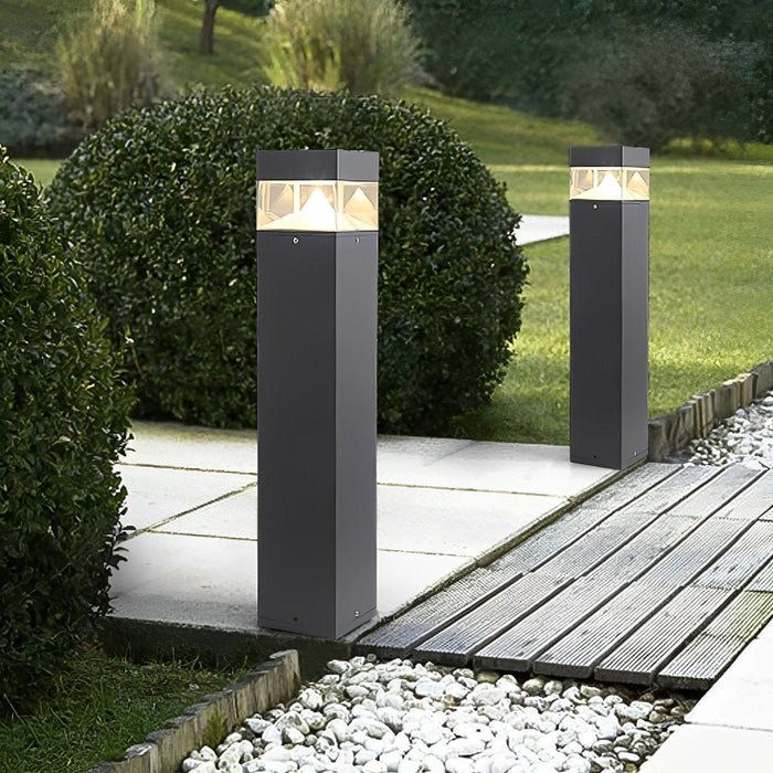Minimalist LED Landscape Bollard Light, Waterproof IP54 Outdoor Pathway/Garden/Lawn