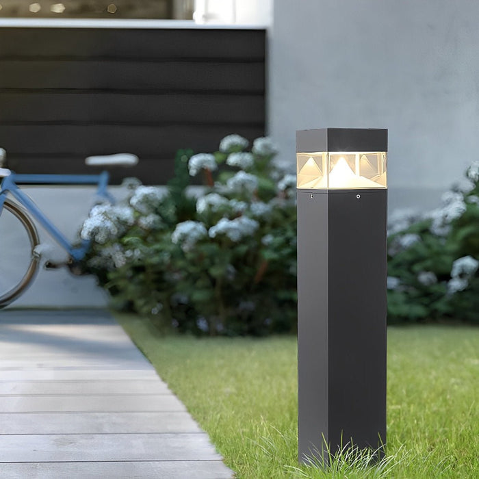 Minimalist LED Landscape Bollard Light, Waterproof IP54 Outdoor Pathway/Garden/Lawn