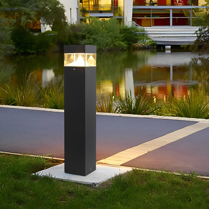 Minimalist LED Landscape Bollard Light, Waterproof IP54 Outdoor Pathway/Garden/Lawn