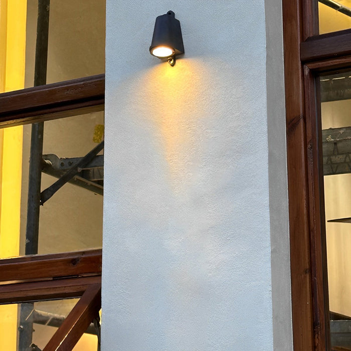 Bell Shaped LED Outdoor Wall Sconce, Waterproof, Hardwired, Curb Appeal, Security Lighting for Patio/Porch/Yard