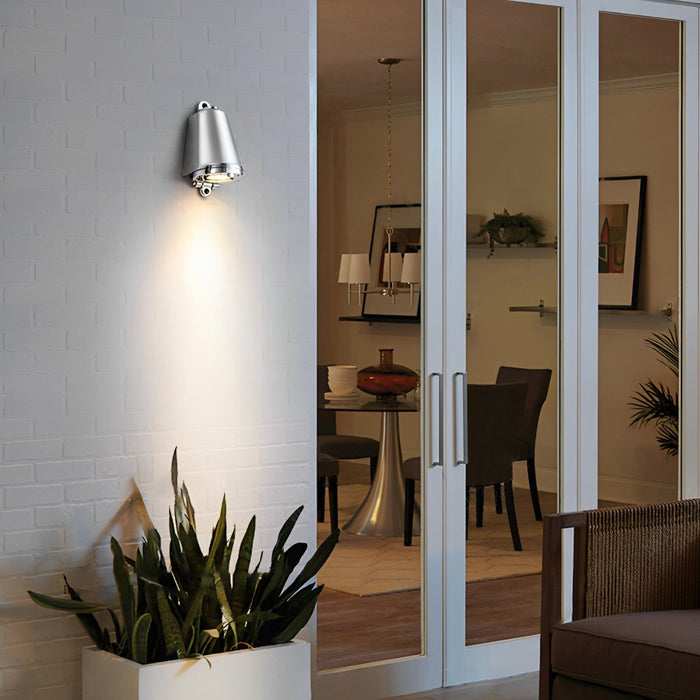 Bell Shaped LED Outdoor Wall Sconce, Waterproof, Hardwired, Curb Appeal, Security Lighting for Patio/Porch/Yard