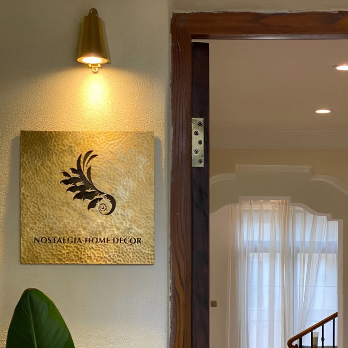 Bell Shaped LED Outdoor Wall Sconce, Waterproof, Hardwired, Curb Appeal, Security Lighting for Patio/Porch/Yard