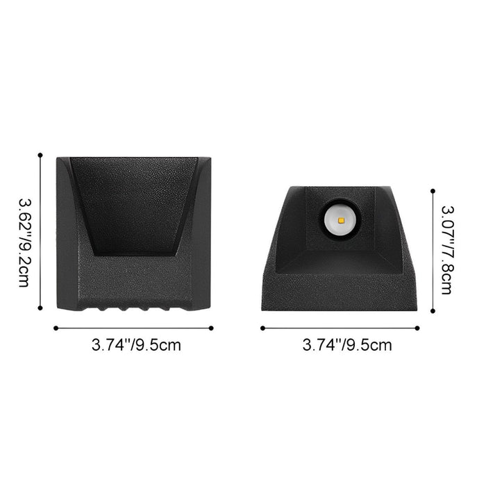 Waterproof Black Up and Down LED Outdoor Wall Sconces - Modern Exterior Lighting Fixture