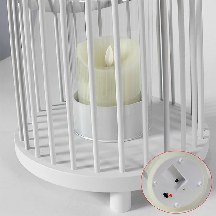 Cylinder Outdoor Floor Lamps, Hanging LED Candle Lanterns - Waterproof Design, Rechargeable