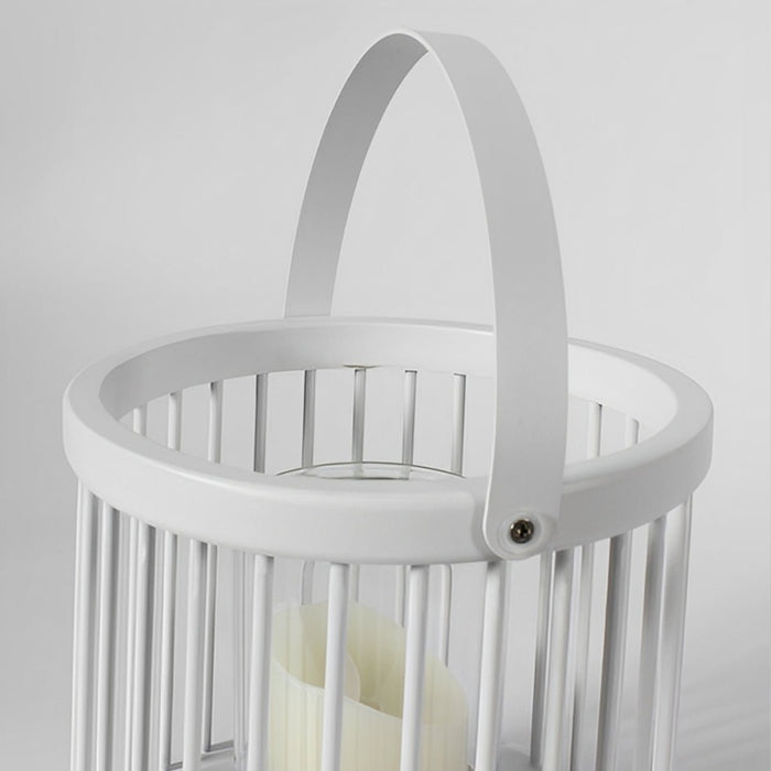 Cylinder Outdoor Floor Lamps, Hanging LED Candle Lanterns - Waterproof Design, Rechargeable