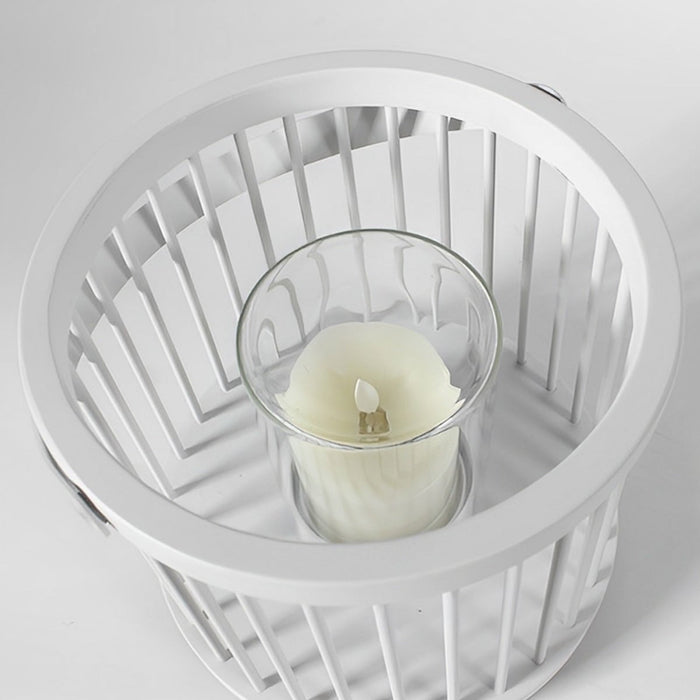 Cylinder Outdoor Floor Lamps, Hanging LED Candle Lanterns - Waterproof Design, Rechargeable